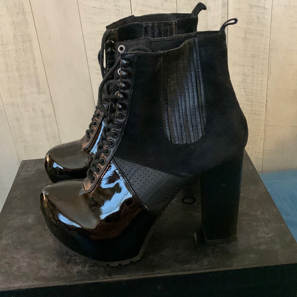 Matiko mixed media boots